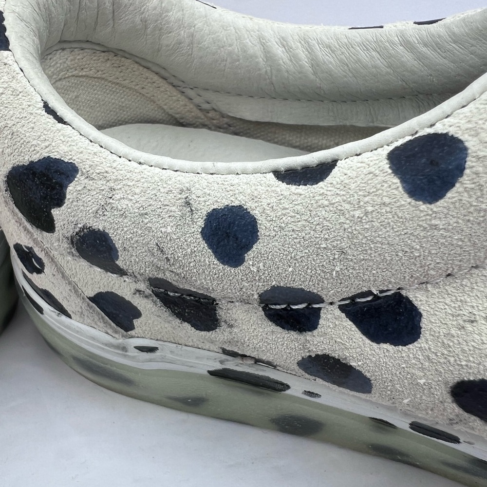 VANS OLD SKOOL NS VLT LX DALMATION, UPPER LEATHER, CRAM & BLACK, M 7.5, W 8.5 - Picture 17 of 17